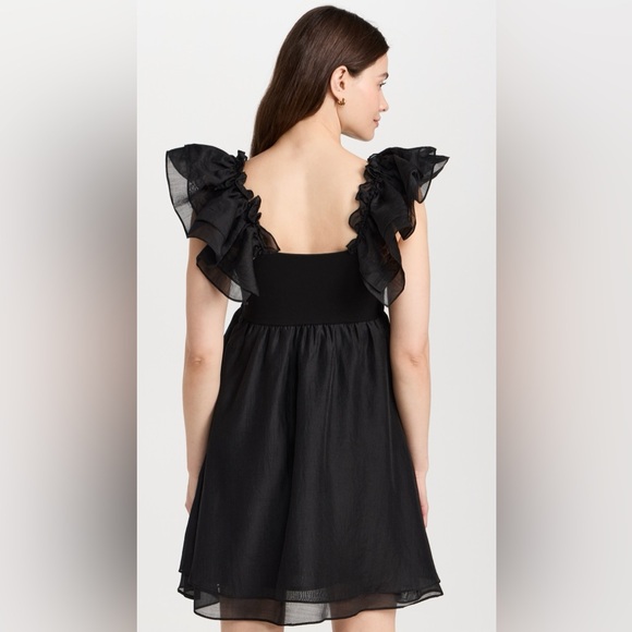 Organza Sleeve Mini Dress - Picture 2 of 7